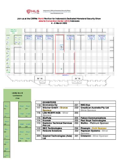 CBRNe Convergence Jakarta- Floorplan
